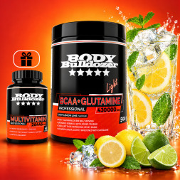 BCAA + Glutamine Light 500 g + Multivitamin 60 tabl - BodyBulldozer