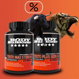 Testo MAX Sterone 90 tabl + Testo PLUS Serum 90 tabl - BodyBulldozer