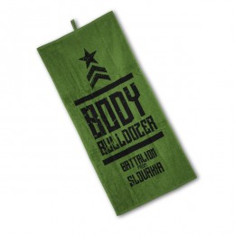 Fitnesz törölköző BATTALION zöld - BodyBulldozer