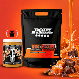 Testo Mass Gainer 2000 g + 100% Peanut Butter 850 g - BodyBulldozer