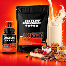 Best Whey Professional 1000 g + Tryptophan Relax 100 tabl - BodyBulldozer